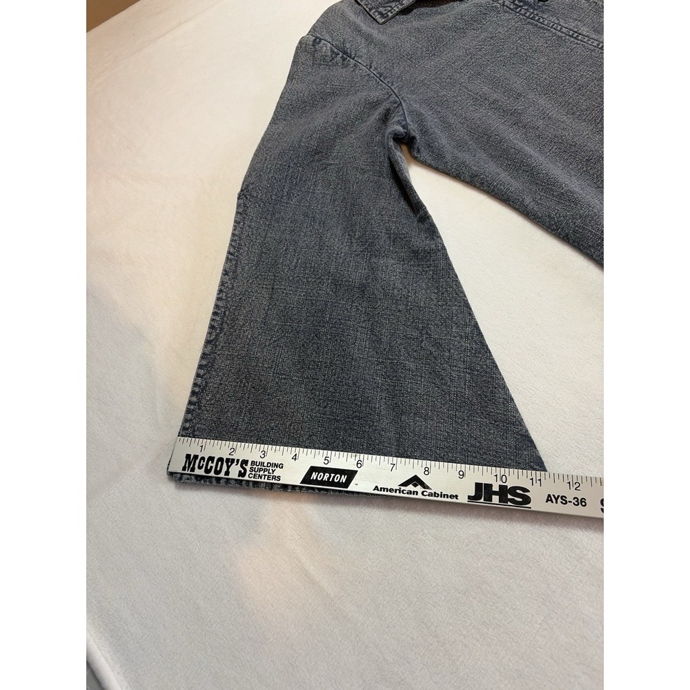 Cross Tree Lane Denim‎ Jacket Y2K style Bell Sleeves Shacket Large Jean - Picture 4 of 7